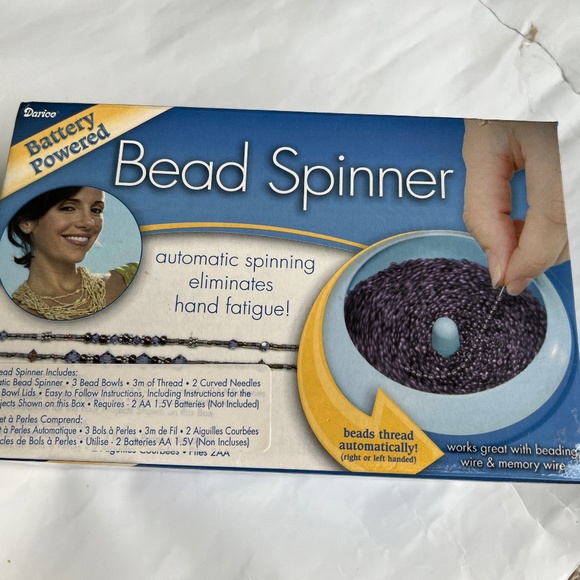 Darice Bead Spinner 3 Covered Bowls Battery Operated Jewelry Automatic Spinning - Picture 2 of 4